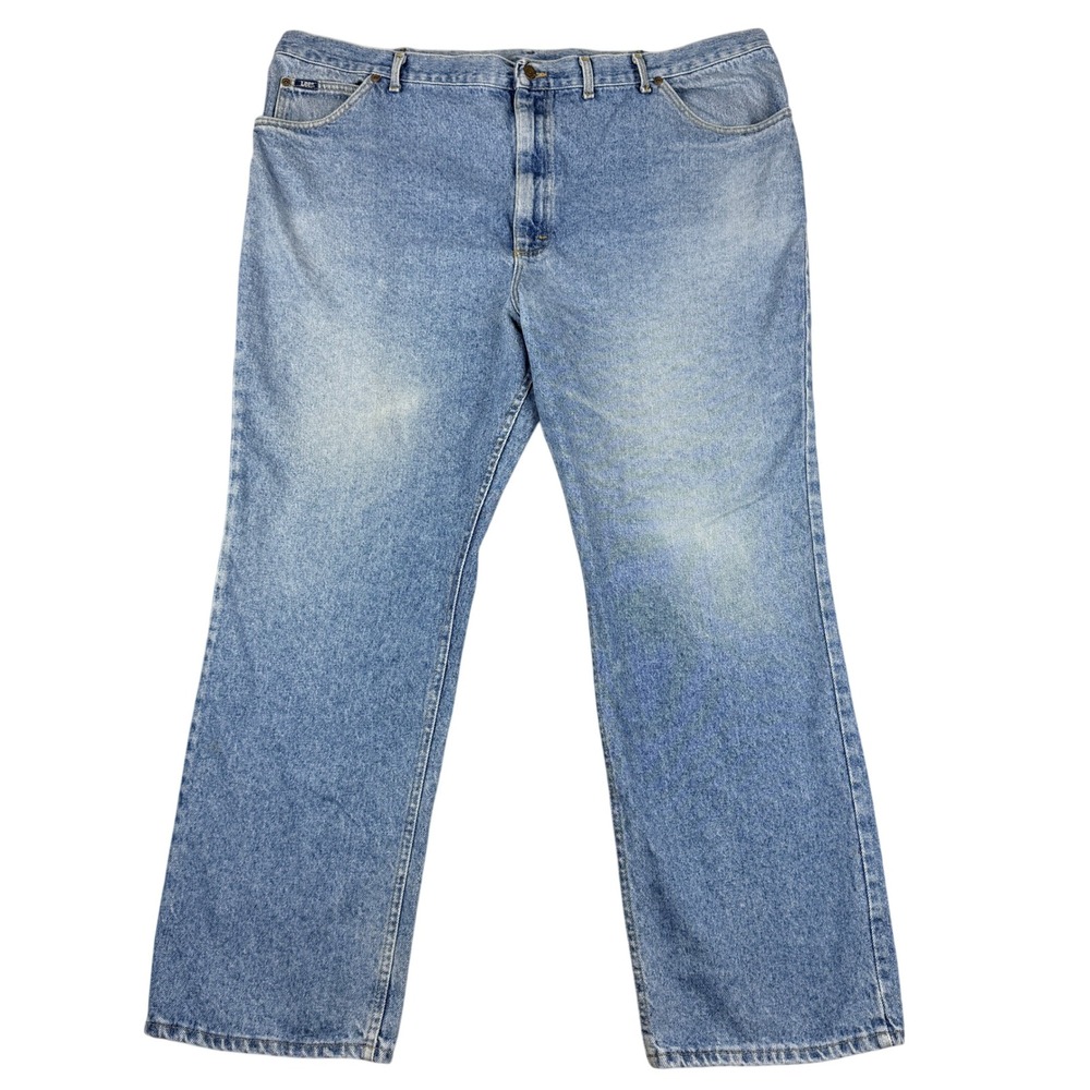 Vintage Lee Riders Jeans Men 48x32(47x31) Blue Medium Wash Straight USA 80s 90s